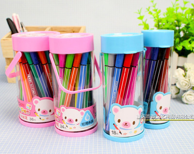 供應(yīng)批發(fā)愛好筒裝水彩筆AH1991 創(chuàng)意繪圖文具的理想選擇